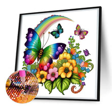 Load image into Gallery viewer, Rainbow Butterfly 30*30CM(Canvas) Full Round Drill Diamond Painting

