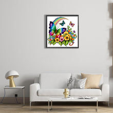 Load image into Gallery viewer, Rainbow Butterfly 30*30CM(Canvas) Full Round Drill Diamond Painting
