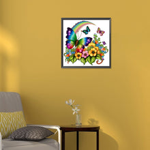 Load image into Gallery viewer, Rainbow Butterfly 30*30CM(Canvas) Full Round Drill Diamond Painting
