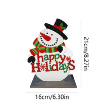 Load image into Gallery viewer, 2D Flat Wooden Xmas Snowman DIY Diamond Painting Desktop Decorations Home Decor
