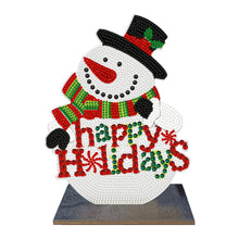 Load image into Gallery viewer, 2D Flat Wooden Xmas Snowman DIY Diamond Painting Desktop Decorations Home Decor
