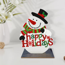 Load image into Gallery viewer, 2D Flat Wooden Xmas Snowman DIY Diamond Painting Desktop Decorations Home Decor
