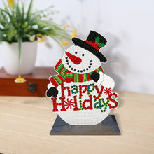 Load image into Gallery viewer, 2D Flat Wooden Xmas Snowman DIY Diamond Painting Desktop Decorations Home Decor
