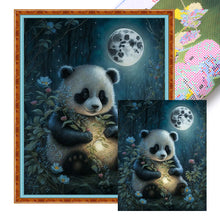 Load image into Gallery viewer, Huancan - Panda Under The Moon - 50*60CM 11CT 3 Stamped Cross Stitch

