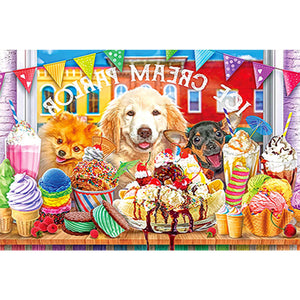Puppy'S Life 70*50CM(Canvas) Full Square Drill Diamond Painting