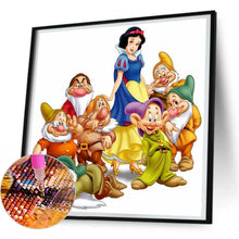 Load image into Gallery viewer, Snow White And The Dwarfs 30*30CM(Canvas) Full Round Drill Diamond Painting
