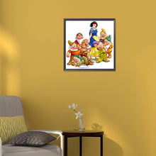 Load image into Gallery viewer, Snow White And The Dwarfs 30*30CM(Canvas) Full Round Drill Diamond Painting

