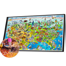 Load image into Gallery viewer, High-Angle Map 40*30CM(Canvas) Full Round Drill Diamond Painting
