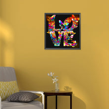 Load image into Gallery viewer, Glass Butterfly Love 30*30CM(Canvas) Full Round Drill Diamond Painting
