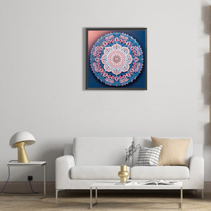 Mandala 30*30CM(Canvas) Partial Special Shaped Drill Diamond Painting