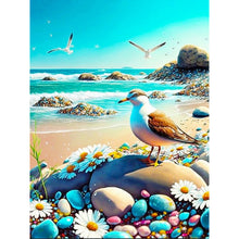 Load image into Gallery viewer, Seagull Walking By The Sea 30*40CM(Canvas) Full Round Drill Diamond Painting
