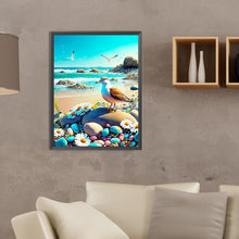 Load image into Gallery viewer, Seagull Walking By The Sea 30*40CM(Canvas) Full Round Drill Diamond Painting
