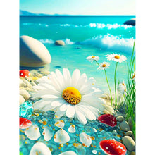 Load image into Gallery viewer, Seaside Daisy 30*40CM(Canvas) Full Round Drill Diamond Painting
