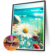 Load image into Gallery viewer, Seaside Daisy 30*40CM(Canvas) Full Round Drill Diamond Painting
