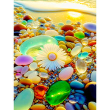 Load image into Gallery viewer, Colored Stones By The Sea 30*40CM(Canvas) Full Round Drill Diamond Painting
