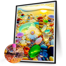 Load image into Gallery viewer, Colored Stones By The Sea 30*40CM(Canvas) Full Round Drill Diamond Painting
