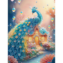 Load image into Gallery viewer, Fantasy Peacock 30*40CM(Canvas) Partial Special Shaped Drill Diamond Painting
