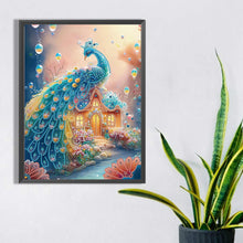 Load image into Gallery viewer, Fantasy Peacock 30*40CM(Canvas) Partial Special Shaped Drill Diamond Painting
