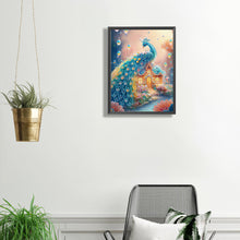 Load image into Gallery viewer, Fantasy Peacock 30*40CM(Canvas) Partial Special Shaped Drill Diamond Painting
