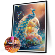 Load image into Gallery viewer, Fantasy Peacock 30*40CM(Canvas) Partial Special Shaped Drill Diamond Painting
