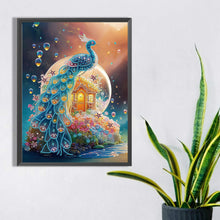 Load image into Gallery viewer, Fantasy Peacock 30*40CM(Canvas) Partial Special Shaped Drill Diamond Painting
