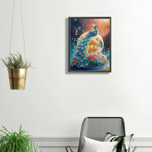 Load image into Gallery viewer, Fantasy Peacock 30*40CM(Canvas) Partial Special Shaped Drill Diamond Painting
