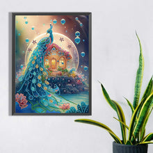 Load image into Gallery viewer, Fantasy Peacock 30*40CM(Canvas) Partial Special Shaped Drill Diamond Painting
