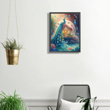 Load image into Gallery viewer, Fantasy Peacock 30*40CM(Canvas) Partial Special Shaped Drill Diamond Painting
