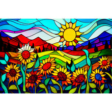 Load image into Gallery viewer, Glass Painting Sunflower Yamada 60*40CM(Canvas) Full Round Drill Diamond Painting
