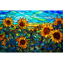 Load image into Gallery viewer, Sunflower Bush Painted On Glass 60*40CM(Canvas) Full Round Drill Diamond Painting
