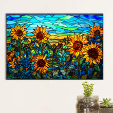 Load image into Gallery viewer, Sunflower Bush Painted On Glass 60*40CM(Canvas) Full Round Drill Diamond Painting
