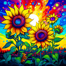 Load image into Gallery viewer, Colorful Sunflower 40*40CM(Canvas) Full Round Drill Diamond Painting
