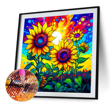 Load image into Gallery viewer, Colorful Sunflower 40*40CM(Canvas) Full Round Drill Diamond Painting
