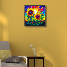 Load image into Gallery viewer, Colorful Sunflower 40*40CM(Canvas) Full Round Drill Diamond Painting
