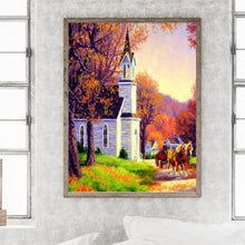 Load image into Gallery viewer, Church Scenery 30*40CM(Canvas) Full Round Drill Diamond Painting
