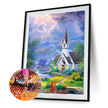 Load image into Gallery viewer, Church Scenery 30*40CM(Canvas) Full Round Drill Diamond Painting
