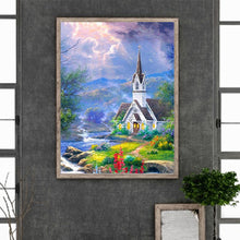 Load image into Gallery viewer, Church Scenery 30*40CM(Canvas) Full Round Drill Diamond Painting
