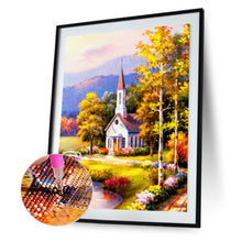 Load image into Gallery viewer, Church Scenery 30*40CM(Canvas) Full Round Drill Diamond Painting
