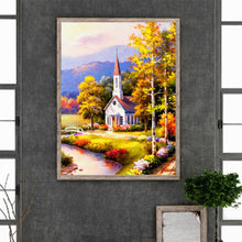 Load image into Gallery viewer, Church Scenery 30*40CM(Canvas) Full Round Drill Diamond Painting
