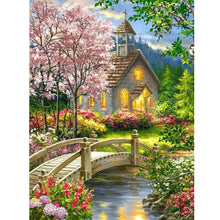 Load image into Gallery viewer, Church Scenery 30*40CM(Canvas) Full Round Drill Diamond Painting
