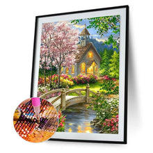 Load image into Gallery viewer, Church Scenery 30*40CM(Canvas) Full Round Drill Diamond Painting
