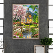 Load image into Gallery viewer, Church Scenery 30*40CM(Canvas) Full Round Drill Diamond Painting
