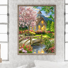 Load image into Gallery viewer, Church Scenery 30*40CM(Canvas) Full Round Drill Diamond Painting
