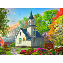 Load image into Gallery viewer, Church Scenery 40*30CM(Canvas) Full Round Drill Diamond Painting
