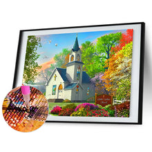 Load image into Gallery viewer, Church Scenery 40*30CM(Canvas) Full Round Drill Diamond Painting
