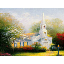 Load image into Gallery viewer, Church Scenery 40*30CM(Canvas) Full Round Drill Diamond Painting
