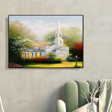 Load image into Gallery viewer, Church Scenery 40*30CM(Canvas) Full Round Drill Diamond Painting
