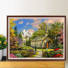 Load image into Gallery viewer, Church Scenery 40*30CM(Canvas) Full Round Drill Diamond Painting
