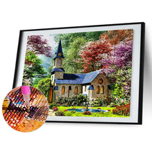 Load image into Gallery viewer, Church Scenery 40*30CM(Canvas) Full Round Drill Diamond Painting
