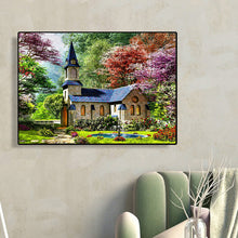 Load image into Gallery viewer, Church Scenery 40*30CM(Canvas) Full Round Drill Diamond Painting
